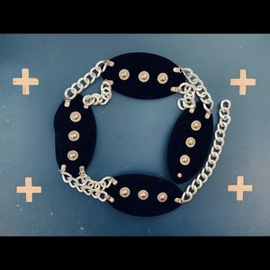 *Halloween accessory!!* Chain Faux Leather Belt